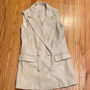 Jason Wu Cream color Sleeveless Vest faux leather